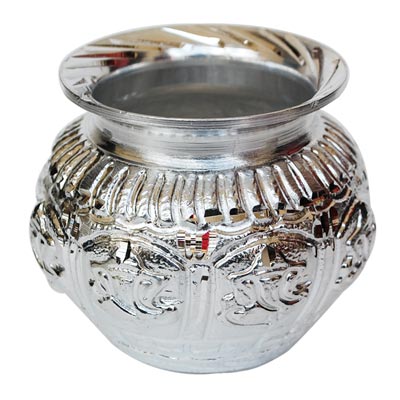"WHITE METAL KALASAM-02 - Click here to View more details about this Product